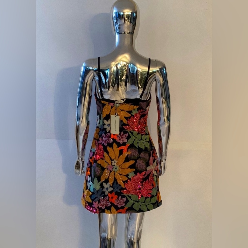 2X HOST PICK” Ramy Brook Sequined Floral Embroidered Dress. - Picture 13 of 14